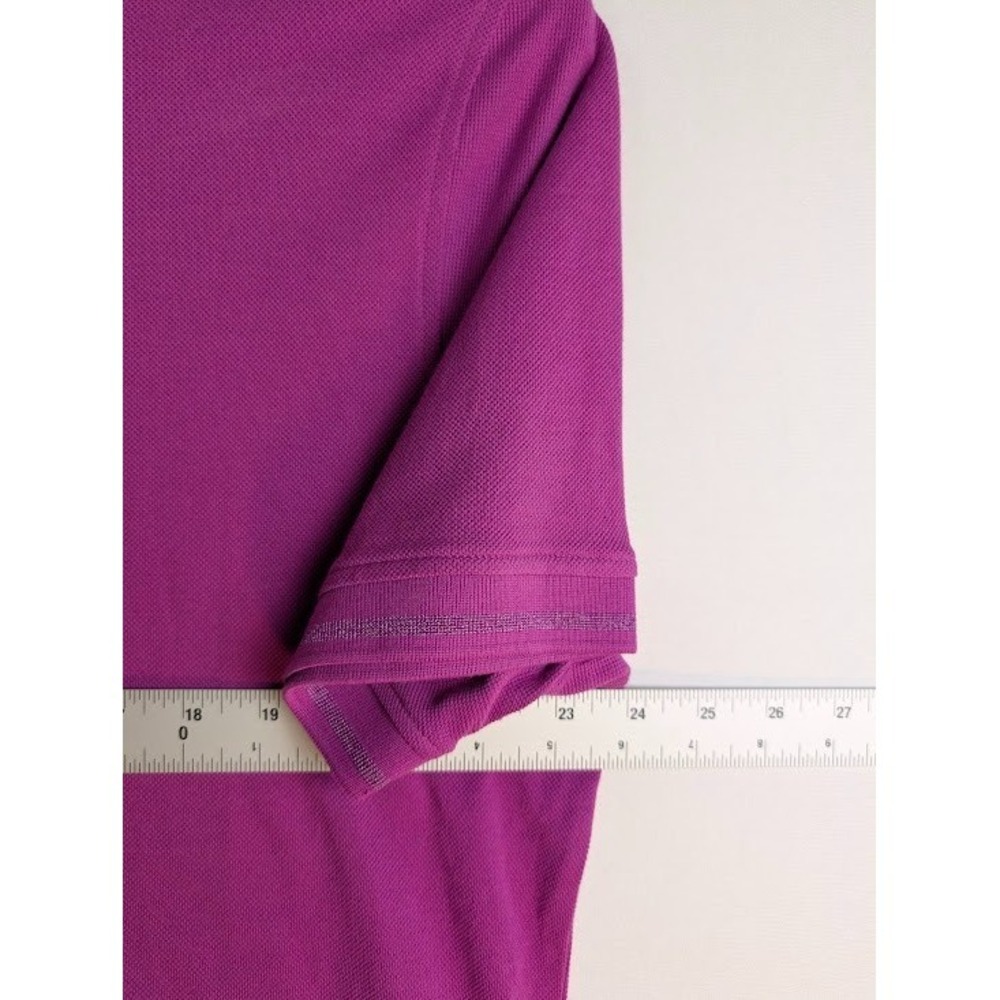 ROBERT GRAHAM Pique Polo Shirt Mens XL Magenta Pink‎ Short Sleeve NWT - Picture 4 of 8